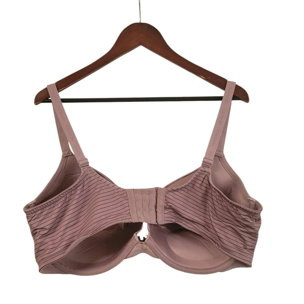 Cacique 42 DDD Purple T-Shirt Bra Lightly Line Full Coverage Underwire